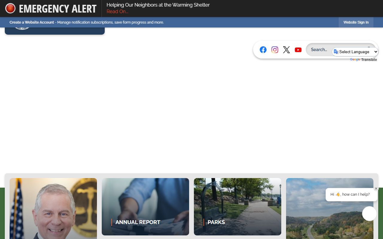 City of Clarksville government used for Clarksville Death Index research