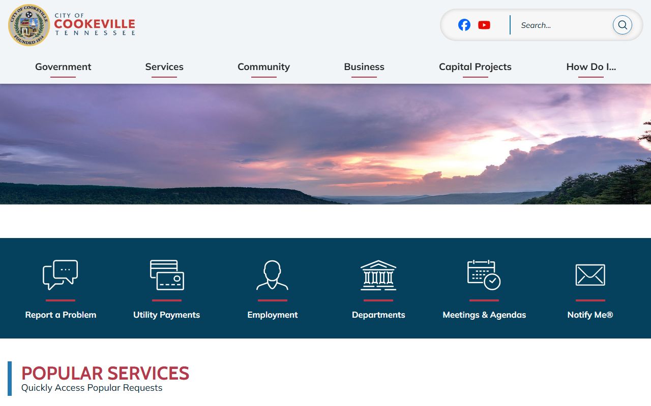 Cookeville Death Index research through the City of Cookeville government