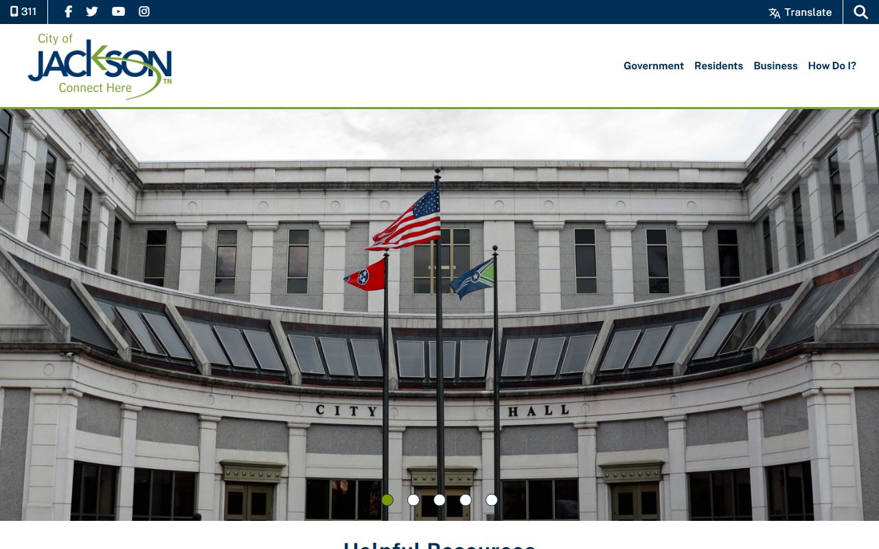 City of Jackson government portal for Jackson Death Index research