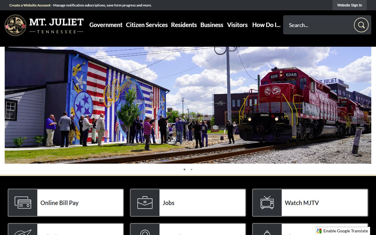 Mount Juliet Death Index research through the City of Mount Juliet