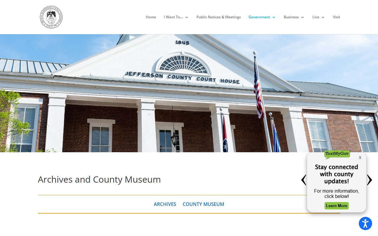 Jefferson County Death Index image for the county archives