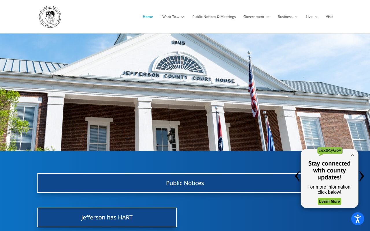 Jefferson County Death Index image for the main county portal