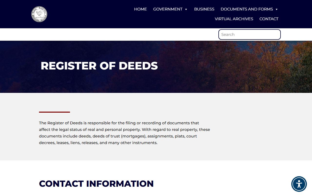 Loudon County Death Index and Register of Deeds records