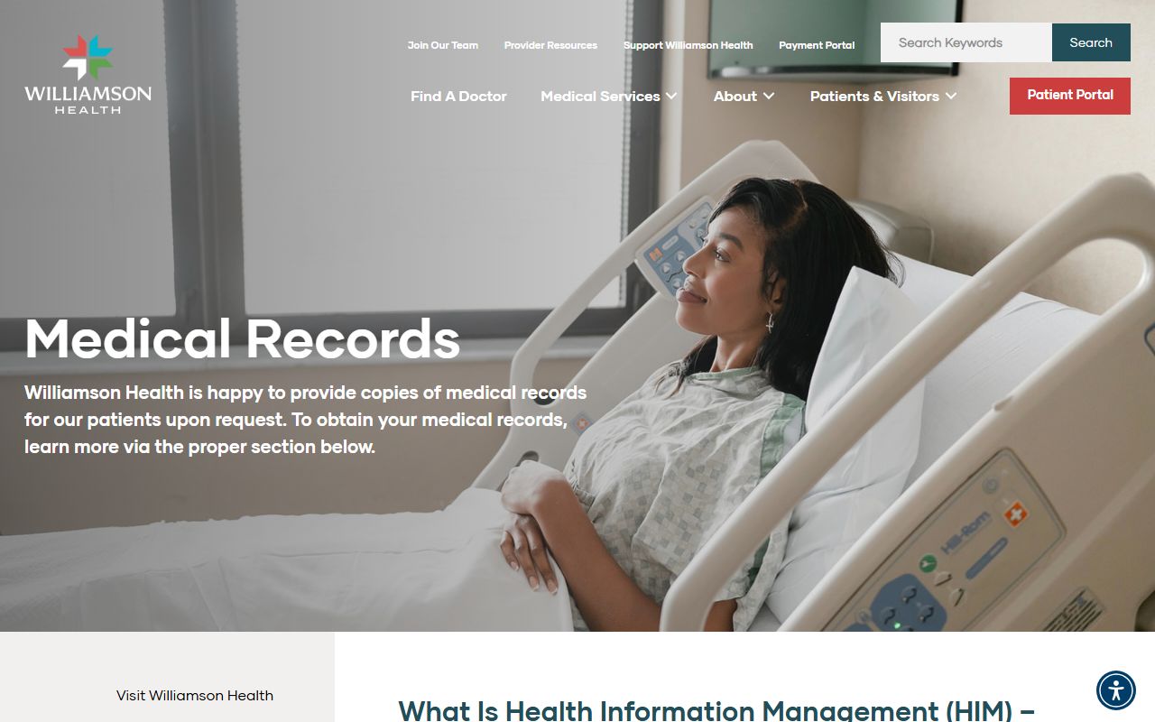 Williamson Health medical records used for Williamson County Death Index research